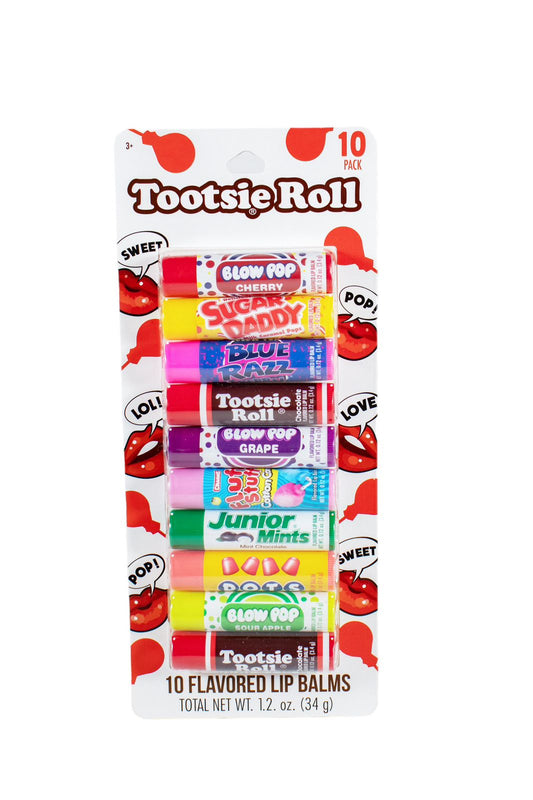 BALSAMOS LABIALES DE TOOTSIE ROLL 10 PZ