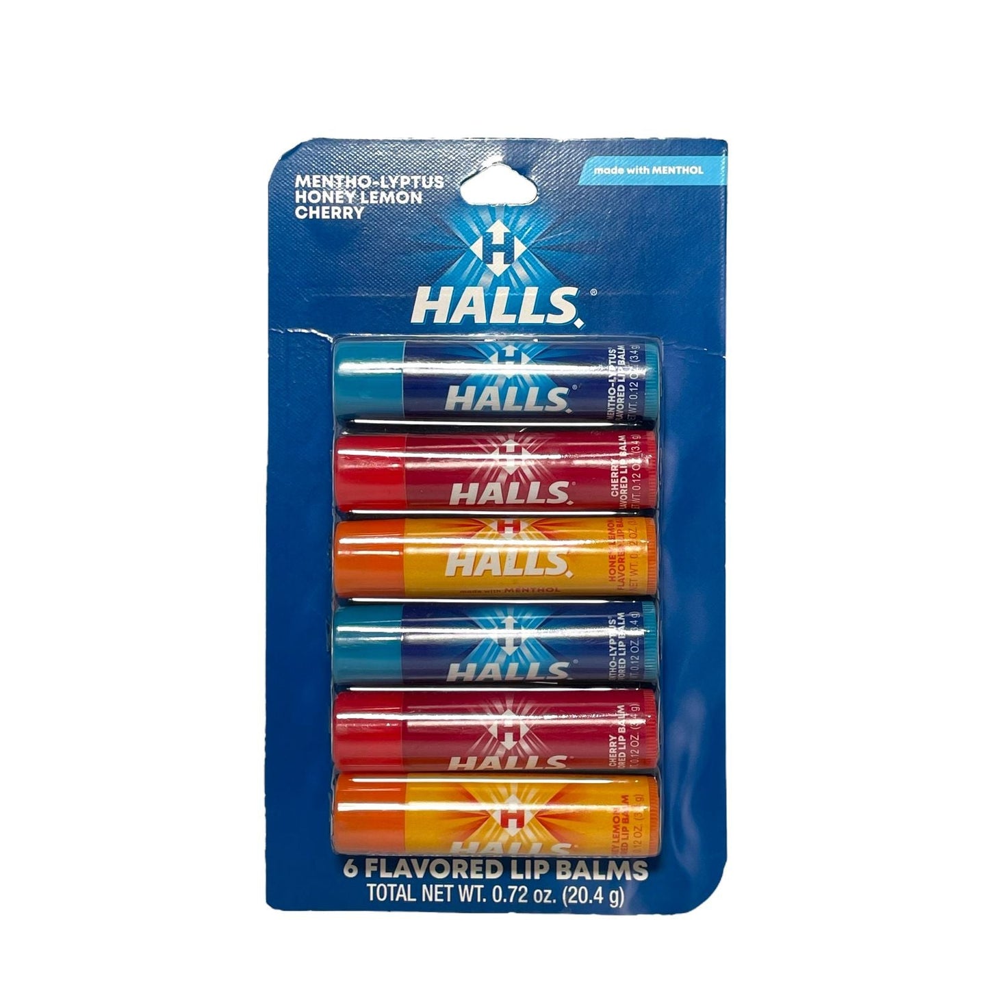 BALSAMOS LABIALES DE HALLS 6 PZ